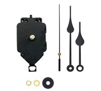Mécanisme de mouvement d'horloge à pendule avec manche long et aiguilles à bêche pour réparation d'horloge et pièces de rechange, longueur de tige de 22 mm pour panneaux d'horloge de 8 à 10 mm