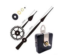 Mécanisme de mouvement d'horloge à quartz à couple élevé compatible avec panneaux d'horloge murale de 50 à 60 cm de diamètre pour réparation (noir 1)