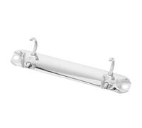 Mécanisme de reliure à anneaux métalliques, Mécanisme de remplacement fermoir classeur à anneaux en D argent 12.1x2.5x2.0cm 5 pièces