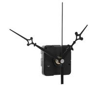 Mécanisme de Remplacement D’horloge à Piles Silencieux, Kit DIY | Aiguilles et Moteur Inclus, Installation Facile, Fonction Balayage, Plastique Noir, Matériel Nécessaire Fourni
