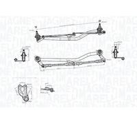 Mécanisme d'essuie-glace avant 085570787010 MAGNETI MARELLI pour BMW 3 3 Coupé