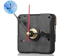 Mécanisme D'horloge à Pile Silencieux Aiguilles pour DIY Mural | Mouvement Quartz Noir, Tige 13mm, Filetage 6mm, Cadrans de 2 à 3mm, Installation Facile