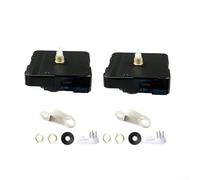 Mécanisme d'horloge à quartz 2 pièces pour horloges murales avec axe 1331 mm Kit de réparation silencieux pour bricolage et travaux manuels (13 mm)