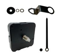 Mécanisme d'horloge à quartz OK888 silencieux sans tic-tac pour indicateur d'horloges de rechange alimenté par piles (96 mm en métal noir)