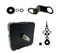 Mécanisme d'horloge à quartz OK888 silencieux sans tic-tac pour indicateur d'horloges de rechange alimenté par batterie (aiguille en métal noir de 68 mm)