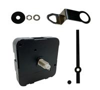 Mécanisme d'horloge à quartz OK888 silencieux sans tic-tac pour indicateur d'horloges de rechange alimenté par piles (90 mm en métal noir)