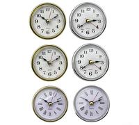 Mécanisme d'horloge à quartz personnalisable de 65 mm, parfait pour les bricoleurs qui cherchent à réorganiser leurs horloges avec un style numérique romain (G)