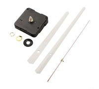 Mécanisme d'horloge à quartz pour réparation et remplacement d'horloge murale, convient pour les grandes horloges de 35 à 40 cm, comprend les aiguilles des heures, des minutes et des secondes (blanc)