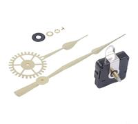 Mécanisme d'horloge à quartz silencieux à couple élevé avec aiguilles longues et deuxième point pour réparer ou fabriquer des horloges murales, convient pour 50-60 cm de diamètre et 5-8 mm d'épaisseur