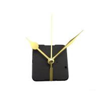 Mécanisme d'horloge murale à monter soi-même, silencieux, doré, noir (4#001 | Construction en plastique et quartz, finition noire dorée, moteur, performance durable, facile à faire soi-même