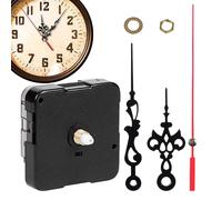 Mécanisme d'horloge murale de rechange | Moteur d'horloge murale de rechange, mécanisme d'horloge à couple élevé pièces de rechange avec aiguilles, kit d'aiguilles d'horloge en métal pour réparation