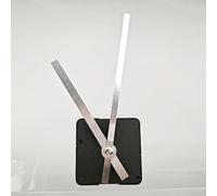 Mécanisme d'horloge silencieux de rechange pour horloges à quartz à piles avec kit manuel pour la maison, l'atelier, l'assemblage d'horloges (argenté)