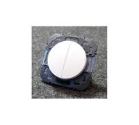 Mécanisme double bouton poussoir 1 poste 2 modules 6A 250V avec support et enjo