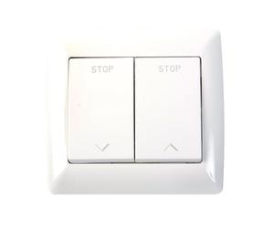 Mécanisme double poussoir Cherubini AI21290-C stable/instable 2 circuits encastré Blanc