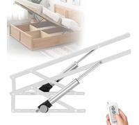 Mécanisme élévateur de lit électrique, lot de 2 vérins à gaz avec télécommande, capacité de charge de 600 kg, économie d'espace pour lit ou canapé, projet de bricolage à la maison