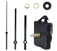 Mécanisme Horloge Murale Silencieux avec Aiguilles, 24mm Longueur d’Arbre 15mm Filetage, Mouvement Horloge Quartz pour DIY Réparation & Bricolage, Inclut Aiguilles Heure 83mm Minute 113mm Seconde 110m