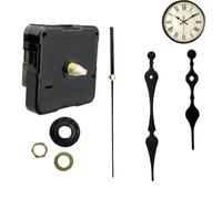 Mécanisme Horloge Quartz Silencieux Axe 16mm Réparation DIY | Mouvement quartz silencieux avec aiguilles courtes en aluminium, kit de remplacement pour réparation d'horloge, axe 16mm.