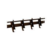 Mécanisme Lames Orientables 27 mm - 100% ALU - pour Pergola bioclimatique, Claustra, Persiennes, BSO - DIY - Compatibilité lames alu et bois - SUNDIY (MARRON CORTEN)