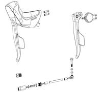 MECANISME MANETTE DROITE SRAM RIVAL ETAP AXS FREIN À DISQUE - 11.7018.078.005