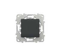 Schneider - Obturateur 2 Modules Anthracite Unica Déco, Montage Encastré, Finition Mate, 45x45x10 mm, IP21, Norme CE, Design Moderne, Facile à Installer, Idéal pour Rénovation et Projets Évolutifs