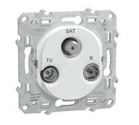 Schneider Electric - Ovalis - prise TV/R/SAT - Blanc - S320461