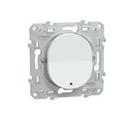 Schneider Electric - Interrupteur va-et-vient Ovalis S320263 10AX lumineux ou témoin Blanc