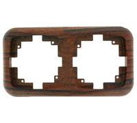 Mécanismes électriques DH - Mécanismes DH - 36.530/MD/MD Cadre Double Encastré Bois