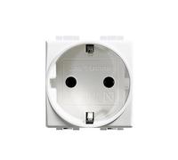 Mécanismes électriques - Série Luna - C4141 Base BIPOLAIRE TTL avec obturateur 16A Blanc Lune