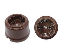 Mécanismes électriques - Série porcelaine - 2902021-MA Base Surface Porcelaine Marron