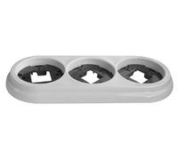 Mécanismes électriques - Série porcelaine - 2902027 Cadre de surface 3 éléments Porcelaine blanche