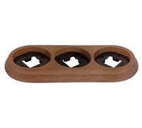 Mécanismes électriques - Série porcelaine - 2902027-M Cadre de surface 3 éléments en bois