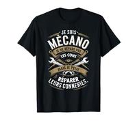 Mécano Garage Cadeau Homme Humour Drôle Mécanicien Moto Auto T-Shirt