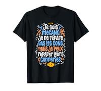 Mécano Garage Cadeau Homme Humour Drôle Mécanicien Moto Auto T-Shirt