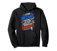 Mécano Garage Humour Cadeau Homme Mécanicien Moto Voiture Sweat à Capuche