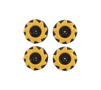 Mecanum - Kit de roues pour voiture robot de 48 mm | Roue omnidirectionnelle | Pièces de voiture robot intelligent omnidirectionnel | 2 paires de pièces de rechange pour châssis de robot, pièces de