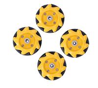 Mecanum Wheel Omni-Directional Wheel Smart Robot Car Parts Accessoires de Jouets à Faire Soi-même 48mm / 1.9in(2 Pairs), Robots industriels et accessoires