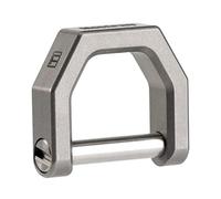 MecArmy Anneau en titane D - Porte-clés en forme de U - Fermeture pour voiture - En cuir - Sablé - Ch2, M, Délavé, M