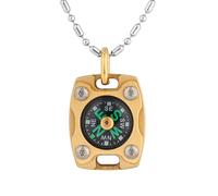 Mecarmy Mini boussole en titane/laiton