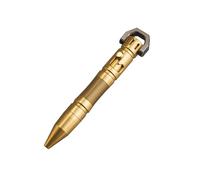 MecArmy Stylo à bille miniature en laiton de luxe léger rétractable en métal rechargeable avec encre, nouveauté stylo de poche EDC pour écriture, avec porte-clés