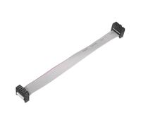 MECCANIXITY 1 câble plat connecteur IDC, 10 broches, pas de 2,54 mm, longueur 15 cm, double connecteur femelle FC vers FC, câble plat pour électronique industrielle, gris