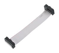 MECCANIXITY 1 câble plat connecteur IDC, 14 broches, pas de 2,54 mm, longueur 10 cm, double connecteur femelle FC vers FC, câble plat pour électronique industrielle, gris