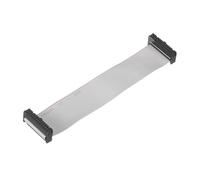 MECCANIXITY 1 câble plat connecteur IDC, 24 broches, pas de 2,54 mm, longueur 15 cm, double connecteur femelle FC vers FC, câble plat pour électronique industrielle, gris