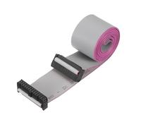 MECCANIXITY 1 câble plat connecteur IDC, 26 broches, pas de 2,54 mm, longueur 1,5 m de long FC vers FC double connecteur femelle pour électronique industrielle, gris