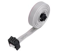 MECCANIXITY 1 câble plat connecteur IDC, 6 broches, pas de 2,54 mm, longueur 1 m de long FC vers FC double connecteur femelle pour électronique industrielle, gris