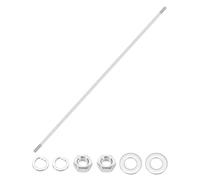 MECCANIXITY 1 lot de vis à tige M6 x 500 mm à double extrémité, en acier inoxydable 304, boulons à barre filetée double avec rondelle d'écrou pour l'entretien de la maison, vis de fixation d'ancrage