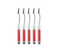 - MECCANIXITY-5pcs Stylet métallique rétractable en alliage d'aluminium, Rouge