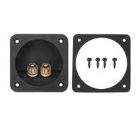 MECCANIXITY Borne de boîtier de haut-parleur de 6,7 cm, connecteur de prise ABS 2 voies pour caisson de basses double bornes de liaison prise à ressort pour haut-parleurs stéréo de voiture