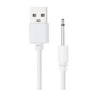 MECCANIXITY Câble de charge CC, câble d'alimentation 5 V 1 A USB vers CC 2,5 mm, longueur de la tête 18 mm pour équipement de beauté, baguette magique, masseurs, jouets, lampe de bureau, blanc