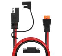 MECCANIXITY Câble d'extension de connecteur SAE vers XT60i, 2 m 300 V SAE vers XT60i femelle, adaptateur de chargeur 12 AWG avec capuchons étanches et adaptateur d'inversion de polarité pour voitures