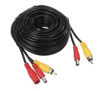 MECCANIXITY Câble d'extension RCA DC vidéo AV 6 m 2 en 1 vidéo RCA et cordon d'alimentation CC pour caméra de recul de stationnement de recul moniteur de vidéosurveillance CCTV